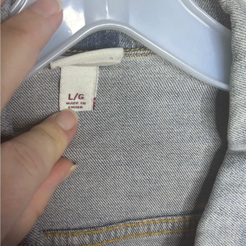 Light Wash Denim Vest Women's Sz L - Picture 5 of 13
